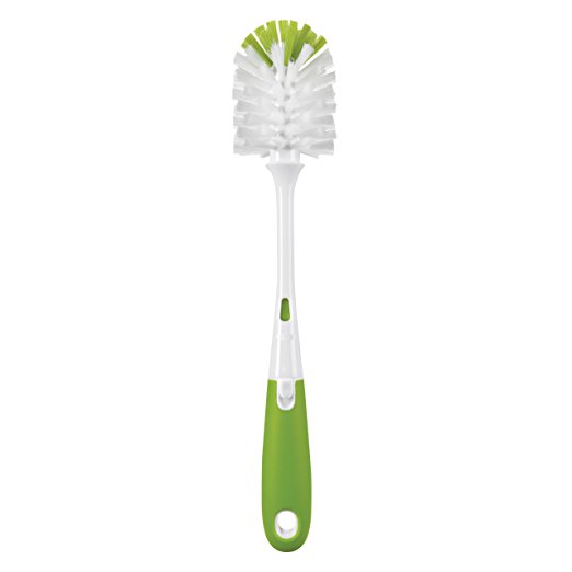 OXO Tot Bottle Brush with Nipple Cleaner, Green