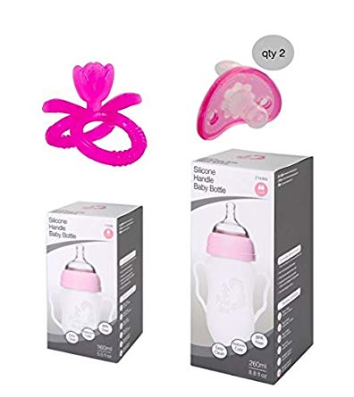 Putti Atti Mix Pacifier +Teether (Pink, Mix)