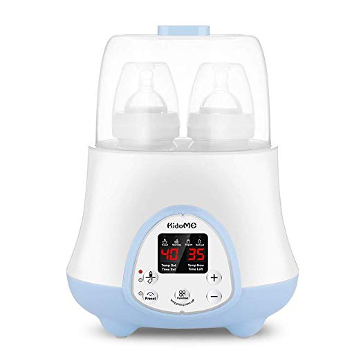 Baby Bottle Warmer, Steam Sterilizer 6-in-1 with Milk, Formula Warmer, Baby Food Heater, Intelligent LED Display, Reservation Function and Accurate Temperature Control, Suitable for Most Bottles