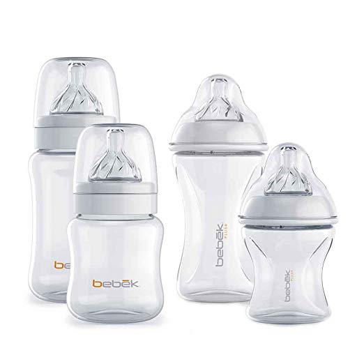 Bebek Classic Bottles 5oz+9oz and Plus Bottle 5oz+8oz Combo (set of 4)