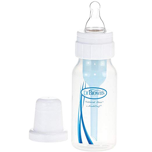 Natural Flow Polypropylene Standard Bottle - 4oz/Clear