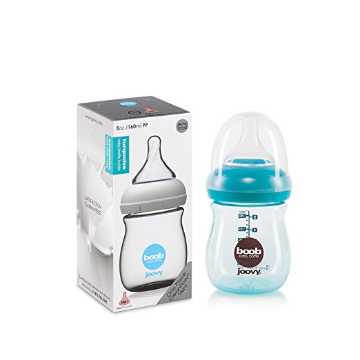 Joovy Boob PP Baby Bottle, Turquoise, 5 Ounce