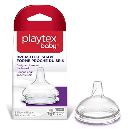 Playtex BreastLike Nipple - Medium Flow - 2 Pk