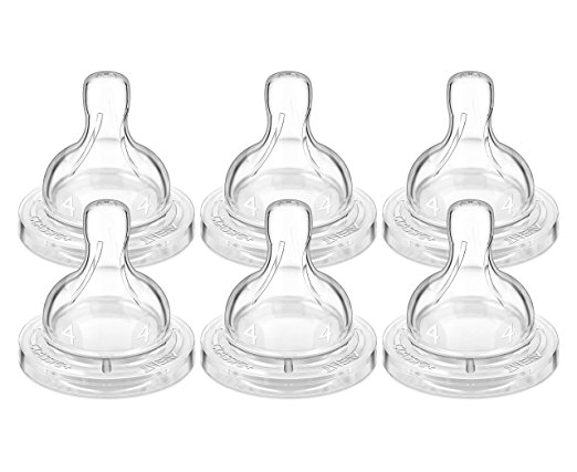 Philips Avent 6 Pack BPA Free Classic Fast Flow Nipple