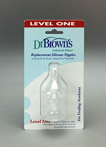 Dr. Brown's Natural Flow Level One Standard Nipple, 3 Pack (Discontinued by Manufacturer)