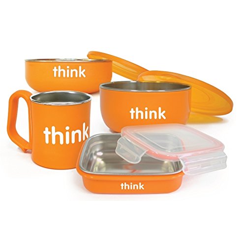 Complete BPA Free Feeding Set in Orange