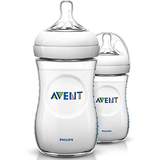 Avent Natural Polypropylene Bottle - 9 oz - 2 Pk, Size 8 - 10 oz