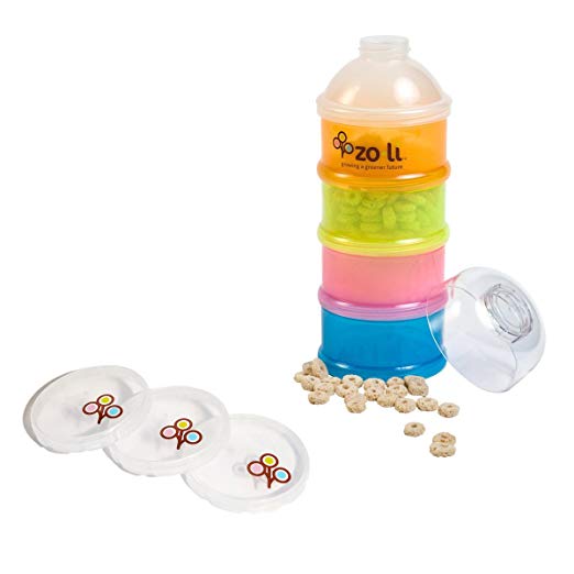 ZoLi On-The-Go Formula & Snack Dispenser with Extra Lids