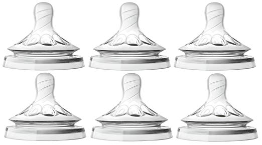 Philips Avent Natural Nipple First Flow - 6 Pack