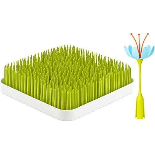 Boon Grass and Stem, Green + Blue/Orange