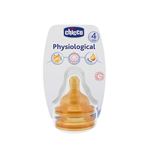 Chicco- 81624000000 Pack Of 2 Physiological Fast Flow Rubber Teats