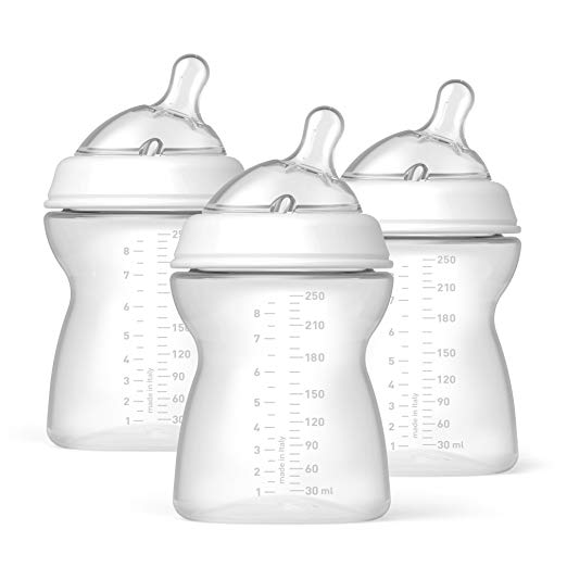 Chicco NaturalFit Tri-Pack Bottles, 2 Months Plus