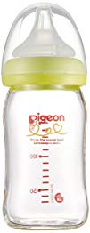 Pigeon breast milk realize bottles heat-resistant glass light green 160ml