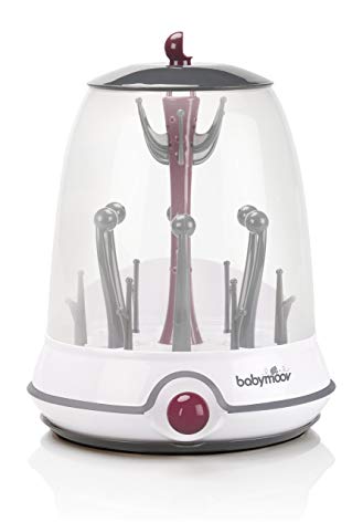 Babymoov Turbo Steam Electric Sterilizer | Patented 6-Bottle Sterilizer and Drying Rack (KILLS 99.9% OF GERMS AND BACTERIA)