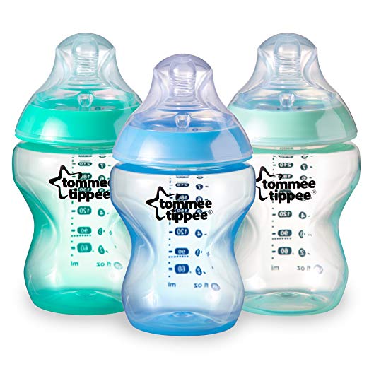 Tommee Tippee Closer to Nature Colour My World Bottle Boy, 9 Ounce, 3 Count