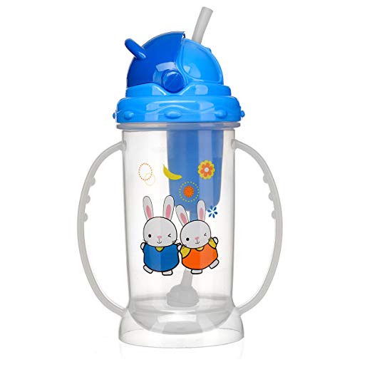 Seychelle Baby and Kids Water Filter Bottle - Lead, Mercury, Chlorine Filter - BPA-Free (Blue)