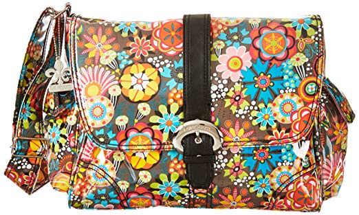 Kalencom Laminated Buckle Bag, Retro Floral