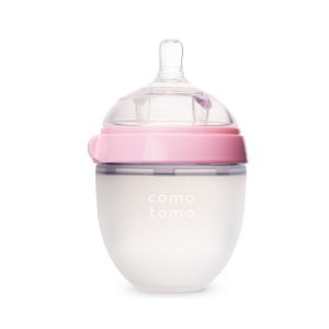 Baby / Child Wide Neck Comotomo Natural Feel Baby Bottle In Soft Shaped Silicone Nipples Single Pk 250 Ml - Pink Infant
