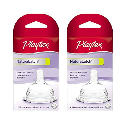 Plytx Natl Latch Nipple M Size 2pk Playtex Naturalatch Nipple - Medium Flow 2pk