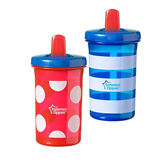 Tommee Tippee Free Flow Cup, 10 Ounce, 2 Count (Colors will vary)