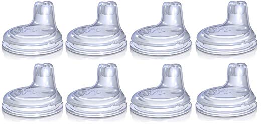 Nuby Replacement Silicone Spouts 8 Pack