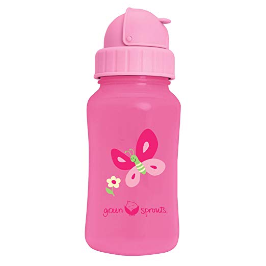 green sprouts Straw Bottle-Pink-9mo+