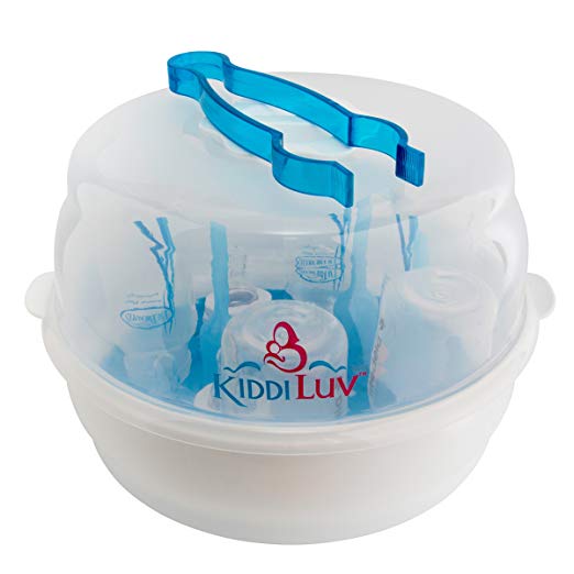 Kiddiluv Microwave Steam Sterilizer - Fits 6 Baby Bottles