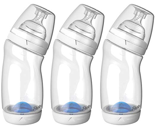 Playtex 3 Pack BPA Free VentAire Wide Bottles, 9 Ounce (White)